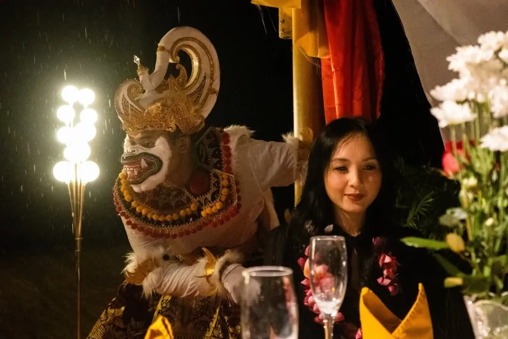 Romantic Dinner Ubud Bali Private Gazebo Dining at Tebasari