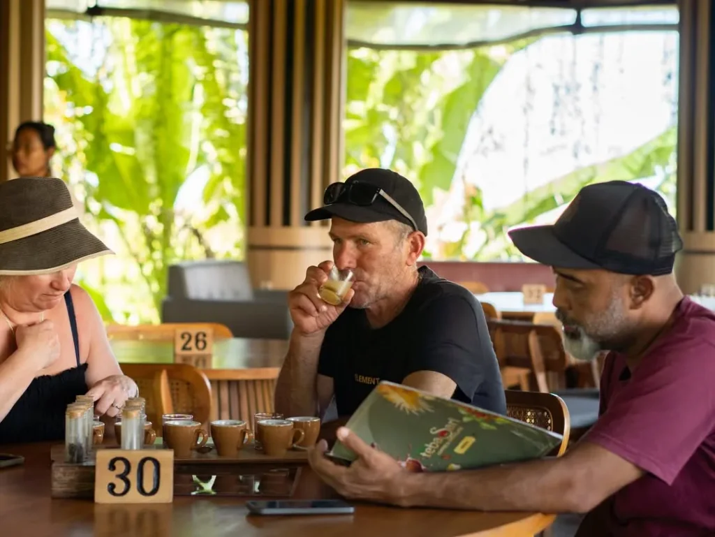 Ubud coffee with view