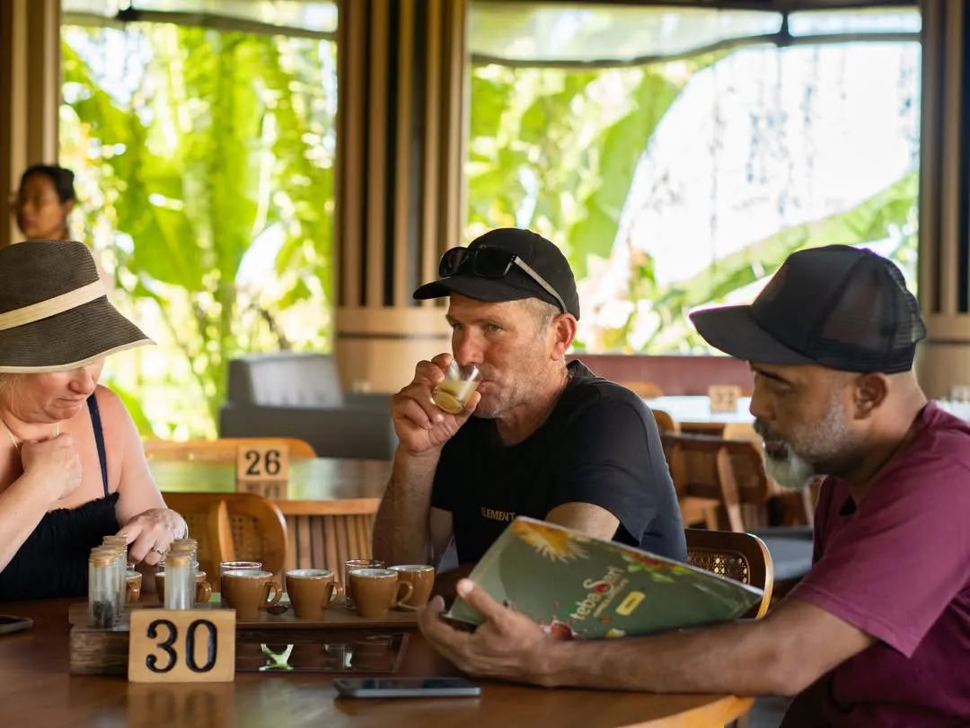 Ubud coffee with view