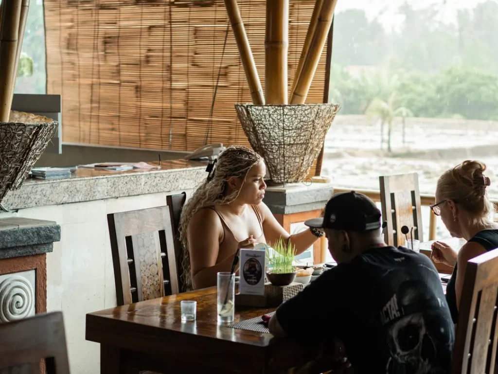 Sunset bar in ubud