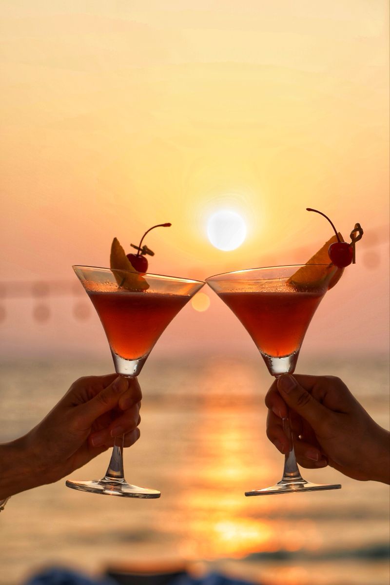 Sunset drinks in Tegallalang