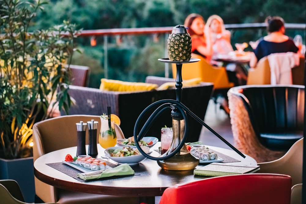 Ubud sunset view bar